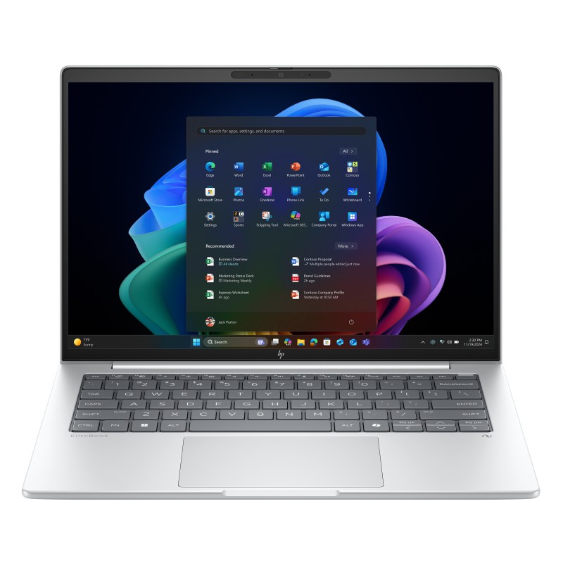 HP EliteBook 8 G1a Next Gen AI PC Wolf Pro Security Edition Copilot+ PC AMD Ryzen AI 7 350 Computer portatile 35,6 cm (14")