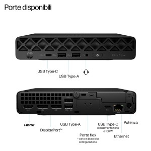 HP EliteDesk 8 Mini G1i Desktop AI PC Wolf Pro Security Edition Intel Core Ultra 7 265T 32 GB DDR5-SDRAM 1 TB SSD Windows 11