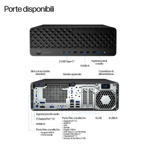 HP E07L7AT PC stazione di lavoro Intel Core Ultra 7 265 32 GB DDR5-SDRAM 1 TB SSD Windows 11 Pro SFF AI PC