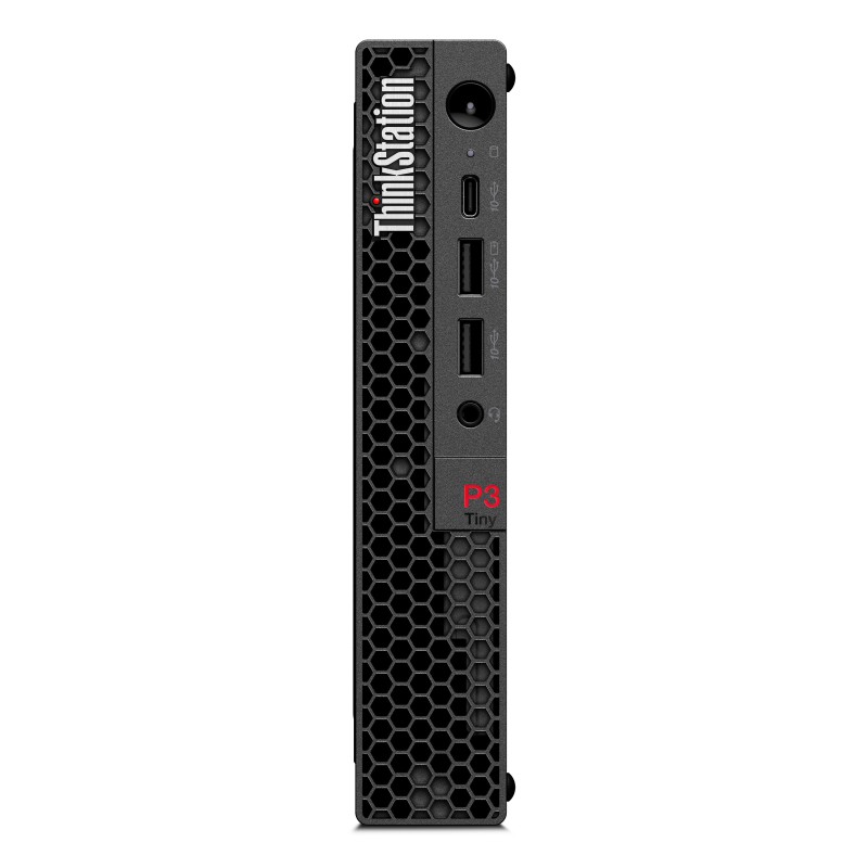Lenovo ThinkStation P3 Tiny Intel® Core™ i7 i7-14700T 32 GB DDR5-SDRAM 1 TB SSD NVIDIA T400 Windows 11 Pro Mini PC Stazione di