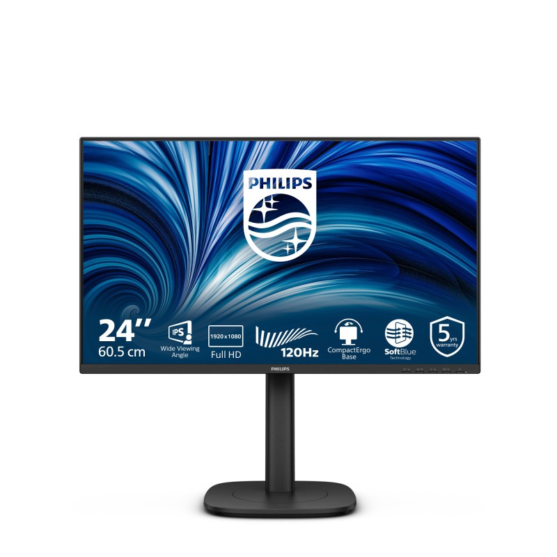 Philips Serie 3000 24B2N3200J 00 Monitor PC 60,5 cm (23.8") 1920 x 1080 Pixel Full HD LCD Nero
