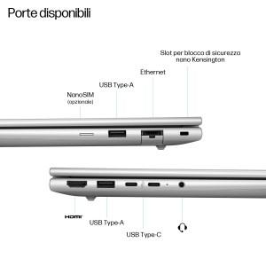 HP EliteBook 8 G2i 16 inch Notebook Next Gen AI PC Wolf Pro Security Edition Copilot+ PC Intel Core Ultra 7 Computer portatile