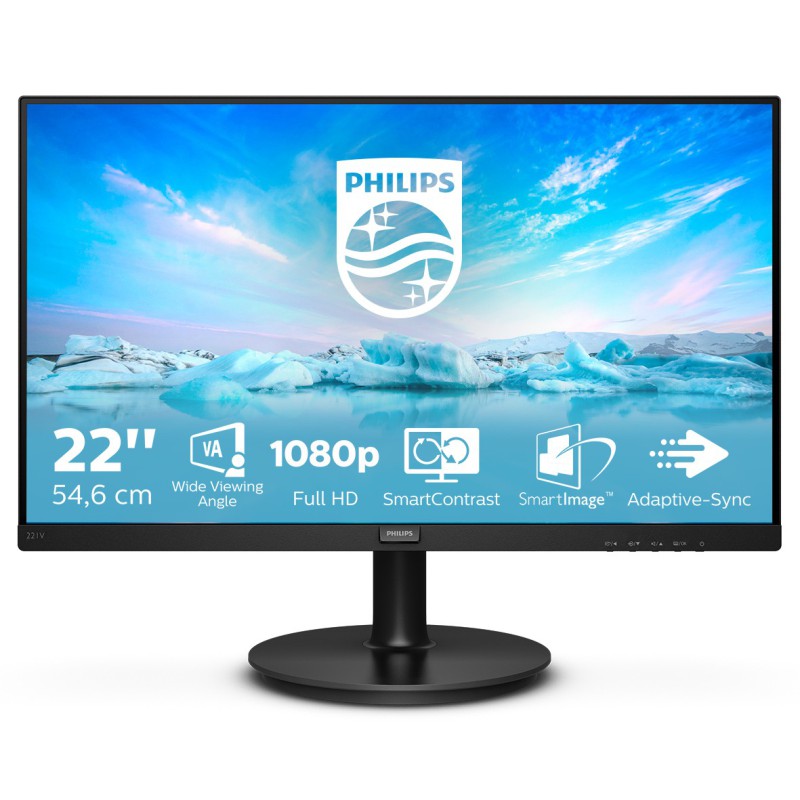 Philips V Line 221V8A 00 Monitor PC 54,6 cm (21.5") 1920 x 1080 Pixel Full HD LED Nero