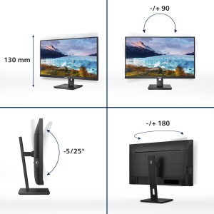 Philips S Line 273S1 00 Monitor PC 68,6 cm (27") 1920 x 1080 Pixel Full HD LCD Nero