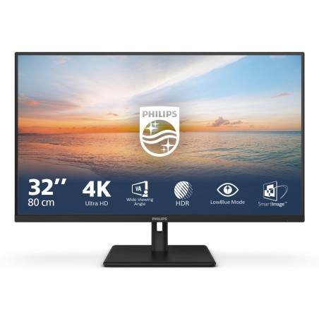 Philips Serie 1000 32E1N1800LA 00 Monitor PC 80 cm (31.5") 3840 x 2160 Pixel 4K Ultra HD LCD Nero