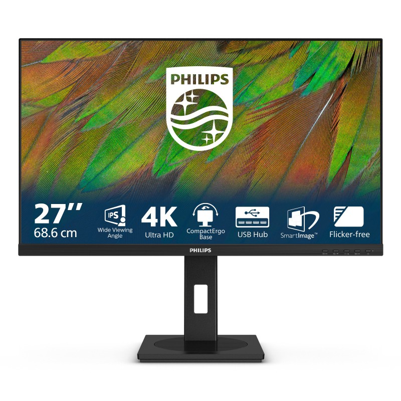 Philips Serie 3000 27B1N3800 00 Monitor PC 68,6 cm (27") 3840 x 2160 Pixel 4K Ultra HD LCD Nero