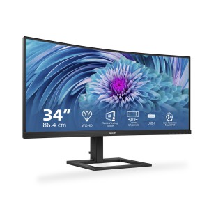Philips E Line 346E2CUAE 00 Monitor PC 86,4 cm (34") 3440 x 1440 Pixel Wide Quad HD+ LCD Nero