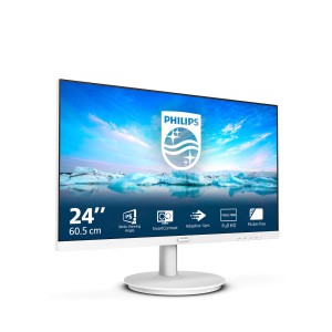 Philips V Line 241V8AW 00 Monitor PC 60,5 cm (23.8") 1920 x 1080 Pixel Full HD LCD Bianco