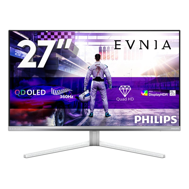 Philips Evnia 8000 27M2N8500 00 Monitor PC 67,3 cm (26.5") 2560 x 1440 Pixel Quad HD QD-OLED Bianco