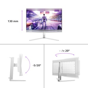 Philips Evnia 8000 27M2N8500 00 Monitor PC 67,3 cm (26.5") 2560 x 1440 Pixel Quad HD QD-OLED Bianco