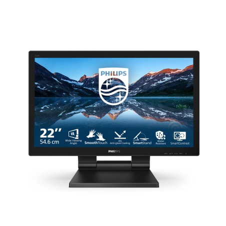 Philips B Line 222B9TA 00 Monitor PC 54,6 cm (21.5") 1920 x 1080 Pixel Full HD LCD Touch screen Da tavolo Nero