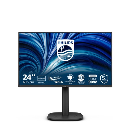 Philips Serie 3000 24B2U3301 00 Monitor PC 60,5 cm (23.8") 1920 x 1080 Pixel Full HD LCD Nero