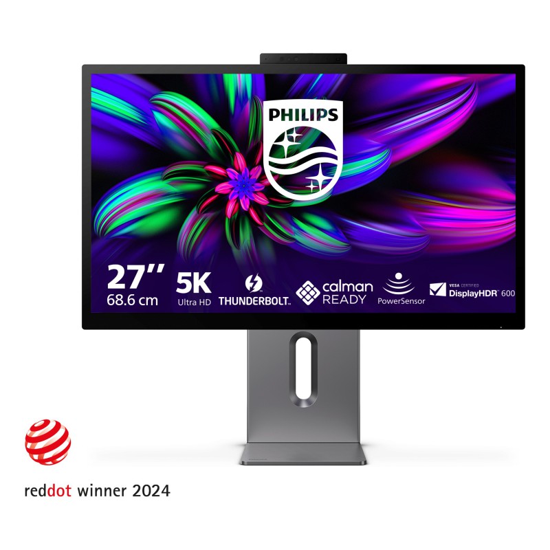 Philips Brilliance 27E3U7903 00 Monitor PC 68,6 cm (27") 5120 x 2880 Pixel 5K Ultra HD LCD Grigio