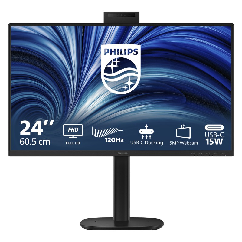Philips Serie 3000 24B2U3301H 00 Monitor PC 60,5 cm (23.8") 1920 x 1080 Pixel Full HD LCD Nero