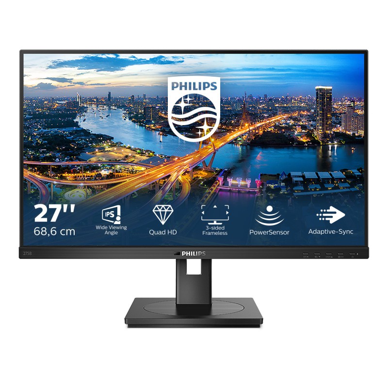 Philips B Line 275B1 00 Monitor PC 68,6 cm (27") 2560 x 1440 Pixel 2K Ultra HD LCD Nero
