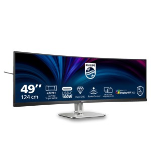 Philips Serie 5000 49B2U5900C 00 Monitor PC 124 cm (48.8") 5120 x 1440 Pixel Dual QHD LCD Nero