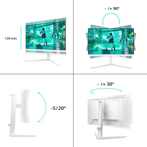 Philips Evnia 24M2N3201A 00 Monitor PC 60,5 cm (23.8") 1920 x 1080 Pixel Full HD LCD Bianco