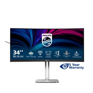 Philips Serie 5000 34B2U5600C 00 Monitor PC 86,4 cm (34") 3440 x 1440 Pixel Dual QHD LCD Grigio