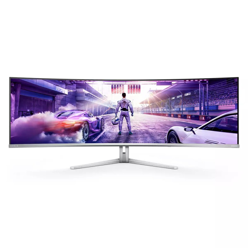 Philips Evnia 8000 49M2C8900L 00 Monitor PC 124,2 cm (48.9") 5120 x 1440 Pixel Dual QHD QD-OLED Bianco