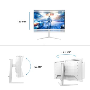 Philips Evnia 5000 27M2C5501 00 Monitor PC 68,6 cm (27") 2560 x 1440 Pixel Quad HD LCD Bianco