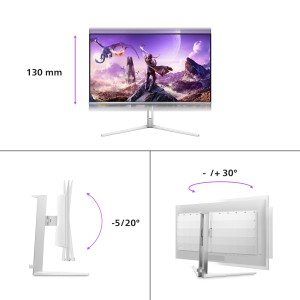 Philips Evnia 8000 32M2N8900 00 Monitor PC 80 cm (31.5") 3840 x 2160 Pixel 4K Ultra HD QD-OLED Bianco