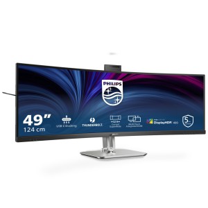 Philips 49B2U6903CH 00 Monitor PC 124 cm (48.8") 5120 x 1440 Pixel Dual QHD LCD Grigio