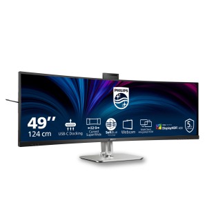 Philips 49B2U6900CH 00 Monitor PC 124 cm (48.8") 5120 x 1440 Pixel Dual QHD LCD Nero