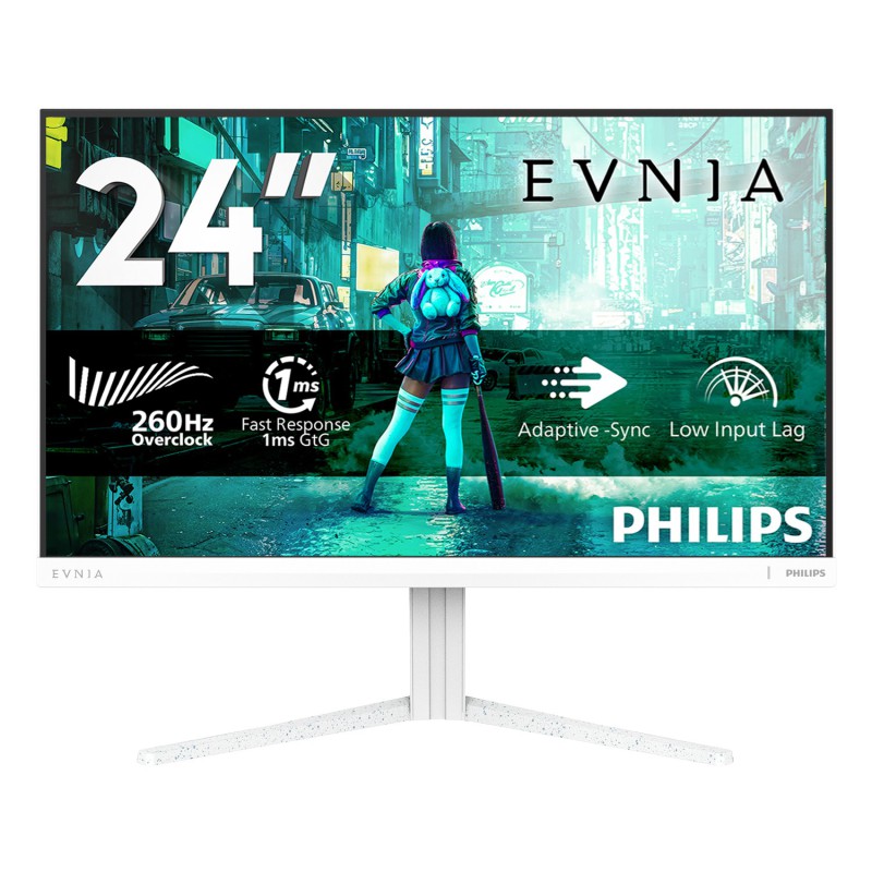Philips Evnia 3000 24M2N3201PL 00 Monitor PC 60,5 cm (23.8") 1920 x 1080 Pixel Full HD LCD Bianco