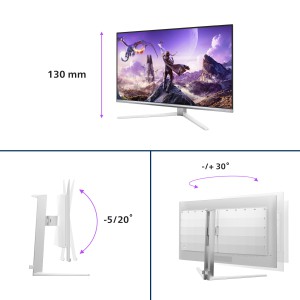 Philips 32M2N8900P 00 Monitor PC 80 cm (31.5") 3840 x 2160 Pixel Bianco