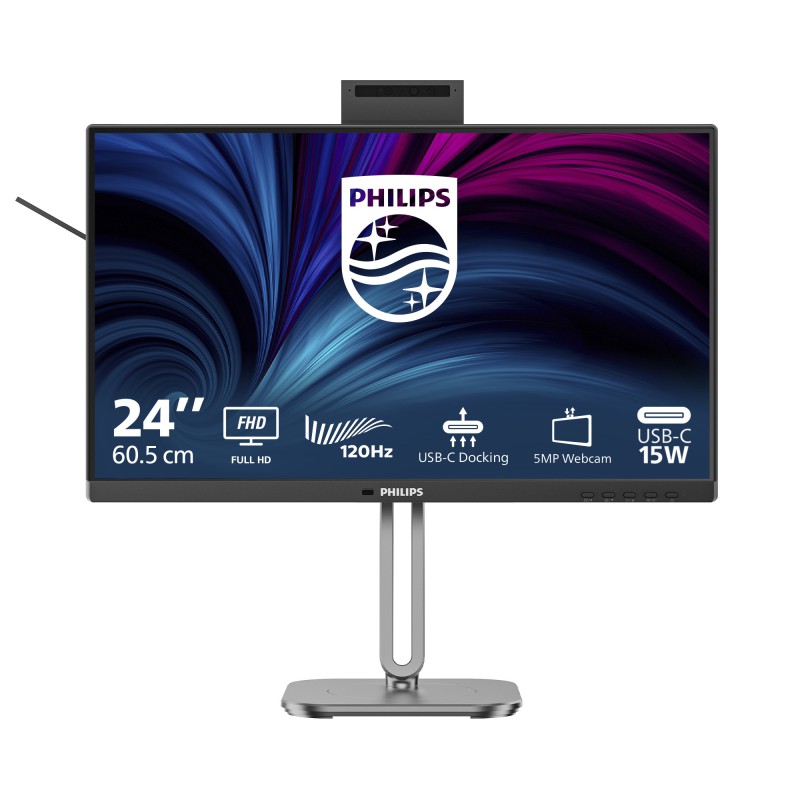 Philips Serie 4000 24B2U4301H 00 Monitor PC 60,5 cm (23.8") 1920 x 1080 Pixel Full HD LCD Grigio
