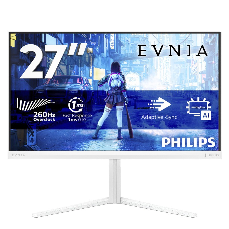 Philips Evnia 5000 27M2N5201P 00 Monitor PC 68,6 cm (27") 1920 x 1080 Pixel Full HD LCD Bianco