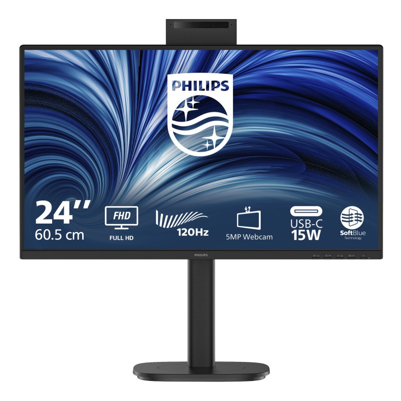 Philips Serie 3000 24B2N3200JH 00 Monitor PC 60,5 cm (23.8") 1920 x 1080 Pixel Full HD LCD Nero