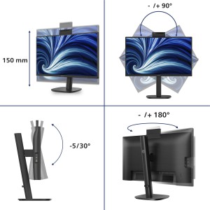 Philips Serie 3000 24B2N3200JH 00 Monitor PC 60,5 cm (23.8") 1920 x 1080 Pixel Full HD LCD Nero