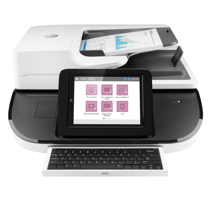 HP Digital Sender Flow 8500 fn2 Scanner piano