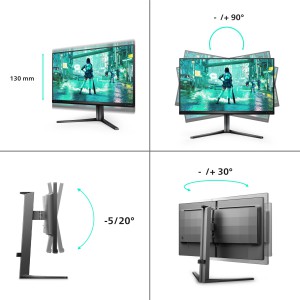 Philips Evnia 3000 25M2N3200U 00 Monitor PC 62,2 cm (24.5") 1920 x 1080 Pixel Full HD LCD Nero