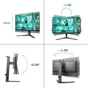 Philips Evnia 25M2N3200W 00 Monitor PC 62,2 cm (24.5") 1920 x 1080 Pixel Full HD LCD Grigio
