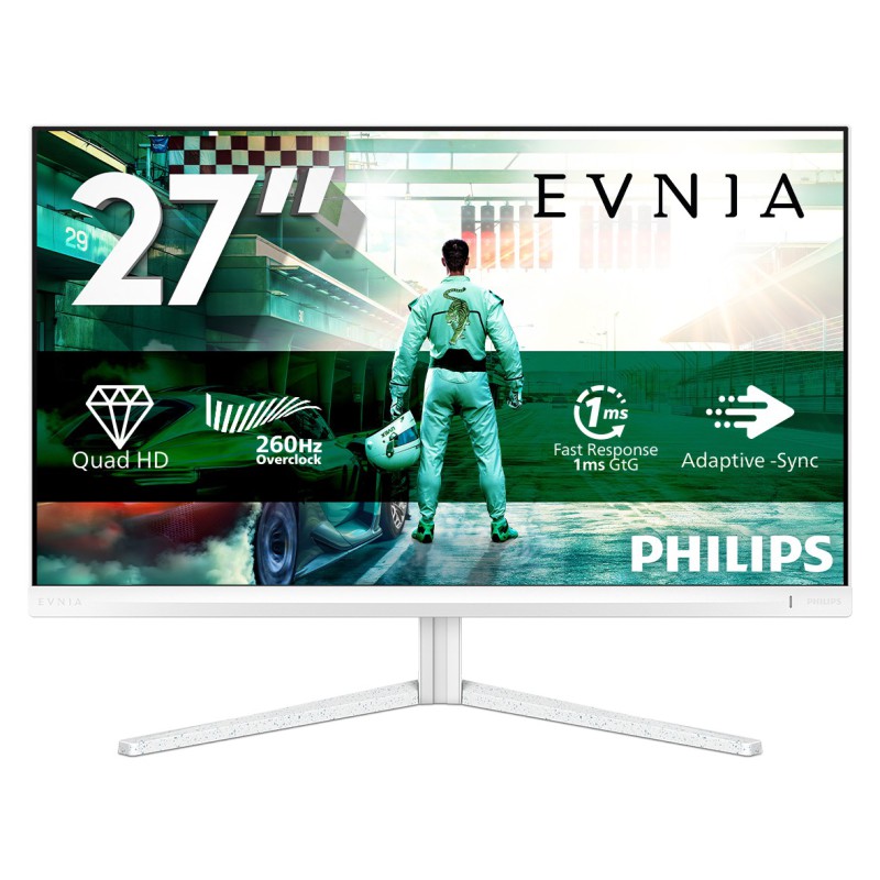 Philips Evnia 27M2N3501PA 00 Monitor PC 68,6 cm (27") 2560 x 1440 Pixel Quad HD LCD Bianco