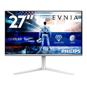 Philips Evnia 6000 27M2N6501L 00 Monitor PC 67,3 cm (26.5") 2560 x 1440 Pixel Quad HD QD-OLED Bianco