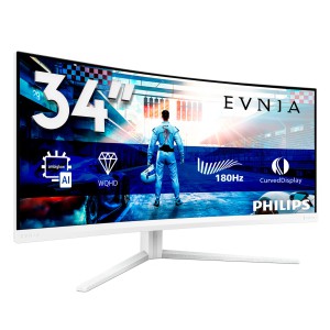 Philips Evnia 5000 34M2C5501A 00 Monitor PC 86,4 cm (34") 3440 x 1440 Pixel Wide Quad HD LCD Bianco