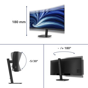Philips 34B2N3500C 00 Monitor PC 86,4 cm (34") 3440 x 1440 Pixel Wide Quad HD LCD Nero