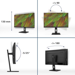 Philips Serie 3000 27B1U3900 00 Monitor PC 68,6 cm (27") 3840 x 2160 Pixel 4K Ultra HD LCD Nero