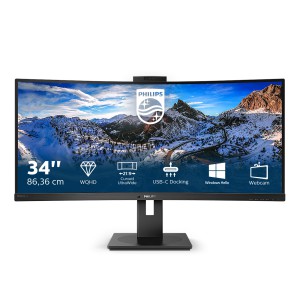 Philips P Line 346P1CRH 00 Monitor PC 86,4 cm (34") 3440 x 1440 Pixel UltraWide Quad HD LED Nero