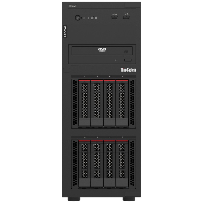 Lenovo ThinkSystem ST250 V3 server Tower Intel® Xeon® 6315P 2,8 GHz 16 GB DDR5-SDRAM 800 W