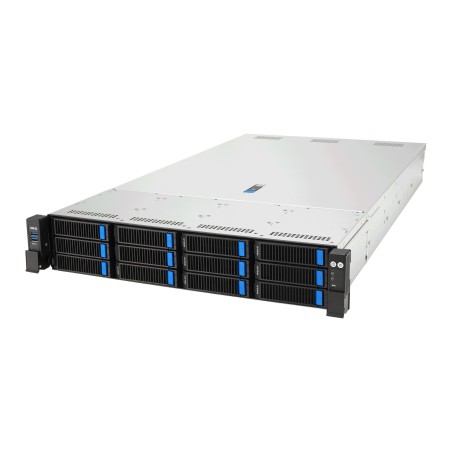 ASUS RS720A-E13-RS12U Socket SP5 Armadio (2U) Nero, Argento