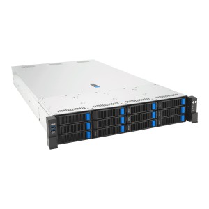 ASUS RS720A-E13-RS12U Socket SP5 Armadio (2U) Nero, Argento