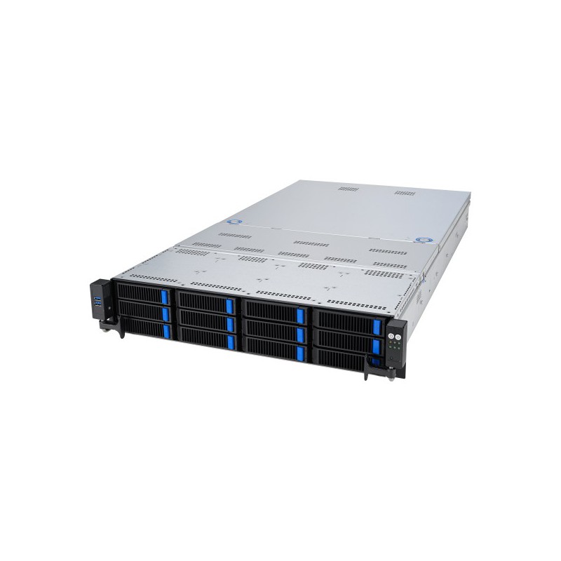 ASUS RS720-E11-RS12U Intel C741 Armadio (2U) Nero, Acciaio