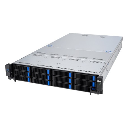 ASUS RS520A-E12-RS12U Socket SP5 Armadio (2U) Nero, Acciaio