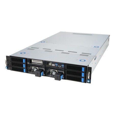 ASUS 90SF0251-M004X0 sistema barebone per server Intel C741 Armadio (2U) Nero, Acciaio