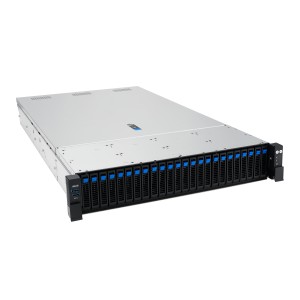 ASUS RS720A-E13-RS24G Socket SP5 Armadio (2U) Nero, Argento