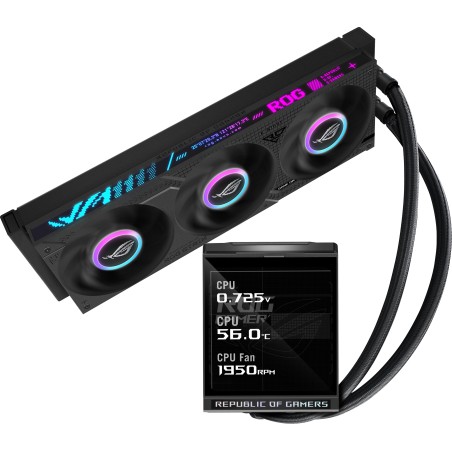 ASUS ROG Strix LC IV 360 ARGB LCD Processore Kit di raffreddamento a liquido 12 cm Nero